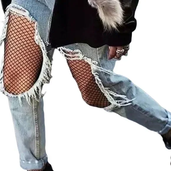 Sexy Fishnet Tights ~ Black - Picture 3 of 3